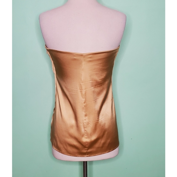 Jasmine Di Milo Silk Tie Front Strapless Blouse - Picture 4 of 10